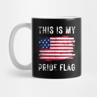 This is my pride flag 4th of july Mug